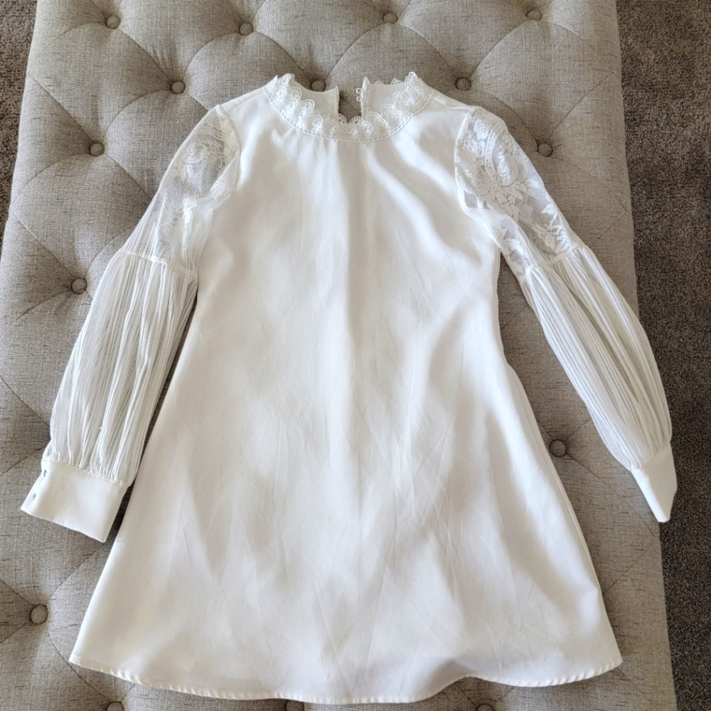 Beautiful GB girls size large Ivory or off white dress perfect for bridesmaid